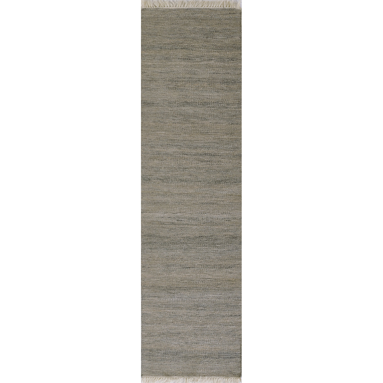 Cassandra Handmadewoven Area Rug in Gray, Runner 2'3" x 8'