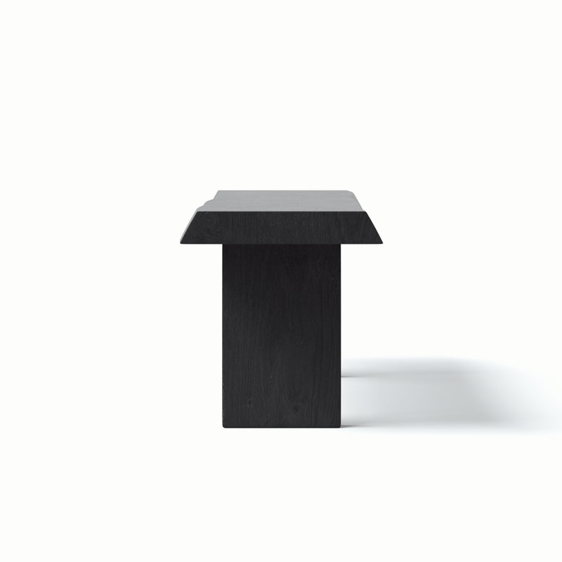 Brooks Bench, Ebonized, 18" H x 102" W x 15" D