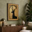 Deer in Gold Art Deco - Wrapped Canvas-1135171324-1135171327