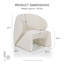 Fauteuil d'appoint rembourré à dossier bas Premier-126538857