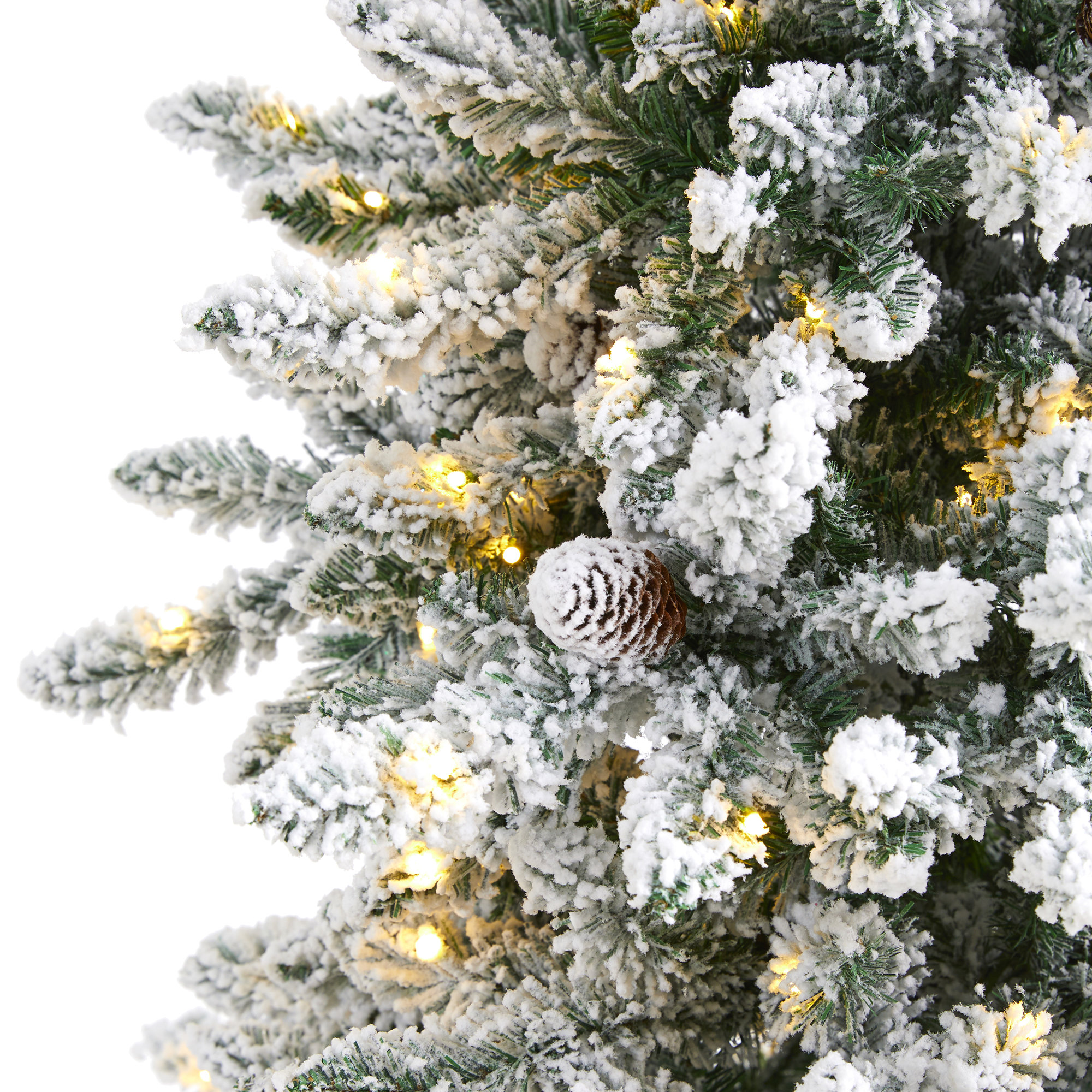 Lighted Artificial Fir Christmas Tree, 6' H