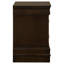 Table de chevet en MDF avec 2 tiroirs, cappuccino