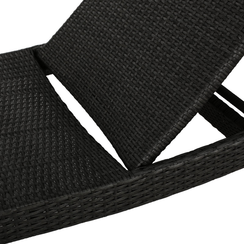 2 pièces Pe Chaise longue en gris - Style détente sur le patio, au bord de la piscine, dossier réglable pour le confort, pieds pliables pour un bain de soleil et de détente idéal pour le patio, dossier, manipulation facile