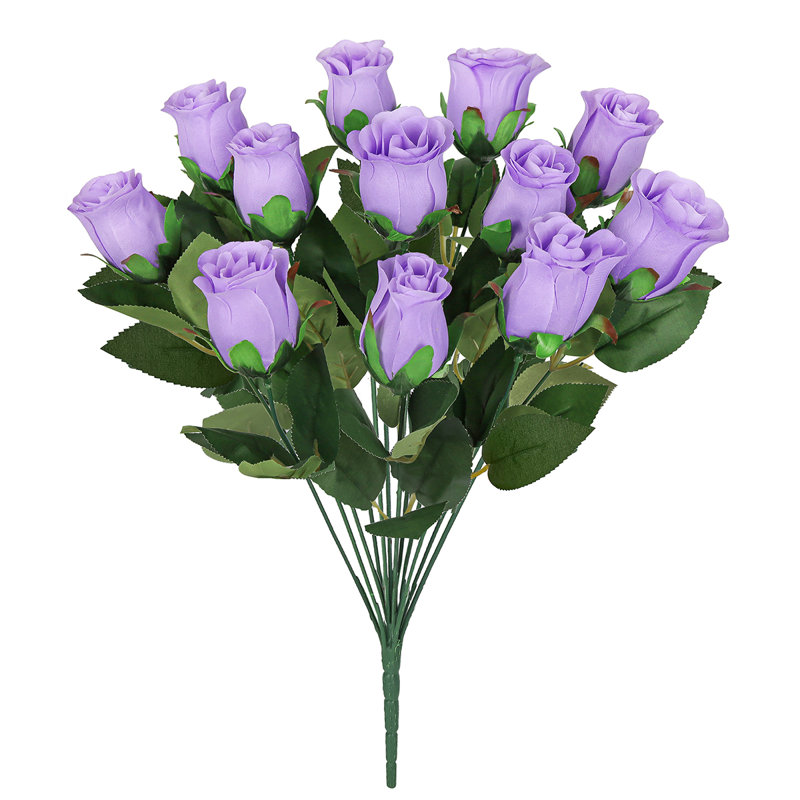 Bouquet de roses artificielles, Lavande