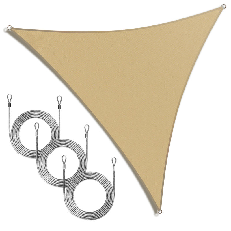 Voile d'ombrage en triangle Amgo, Tanné, 12 pi x 12 pi x 17 pi
