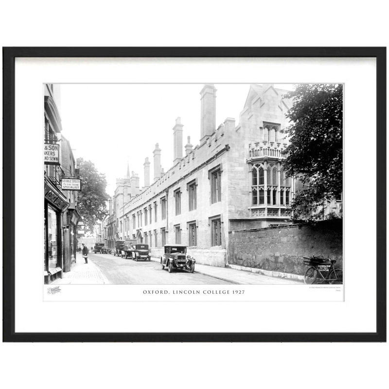 Oxford, Lincoln College 1927 by Francis Frith - Single Picture Frame Print, 28cm H x 36cm W x 2.3cm D