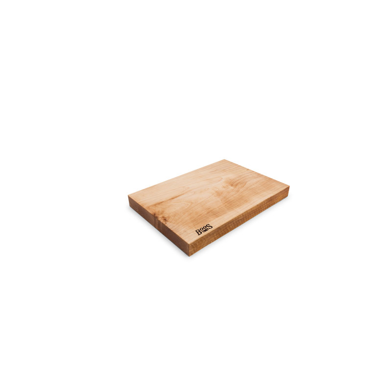 Rustic-Edge Design Reversible Cutting Board, 1.75" H x 12" W x 17" D, Maple