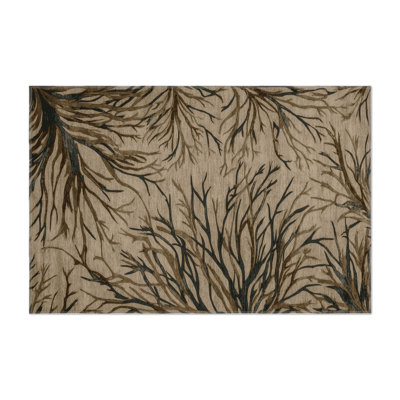 Tapis intérieur et extérieur gris Nature