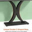Console compacte, table de vestibule de style industriel moderne, canapé robuste avec finition rustique