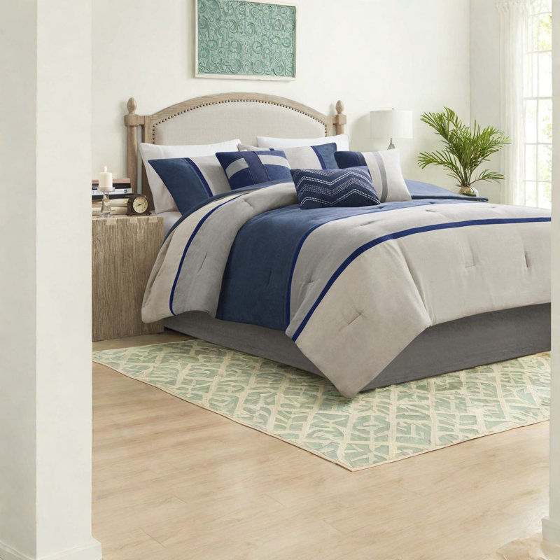 Ensembles de literie confortables en microsuède de polyester de style rustique moderne pour la maison