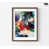Cadre photo brun simple avec passe-partout