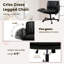 Chaise à pieds croisés avec roues et accoudoirs Criss-859123522