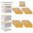 Arlmont & Co. Complete Beehive Kit, Painted and Assembled with 10 Frames, 2 Deep, 2 Medium Supers