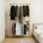 Adisynn 47.2'' Metal Wall Mounted Clothes Rack