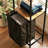 Freestanding Laundry Hamper with 3-Tier Shelves, Rustic Laundry Basket， Slim Space-Saving Metal Wood Laundry Room Organizer with Removable Fabric Bag for Beside Washing Machine, Bathroom & Small Narrow Corners