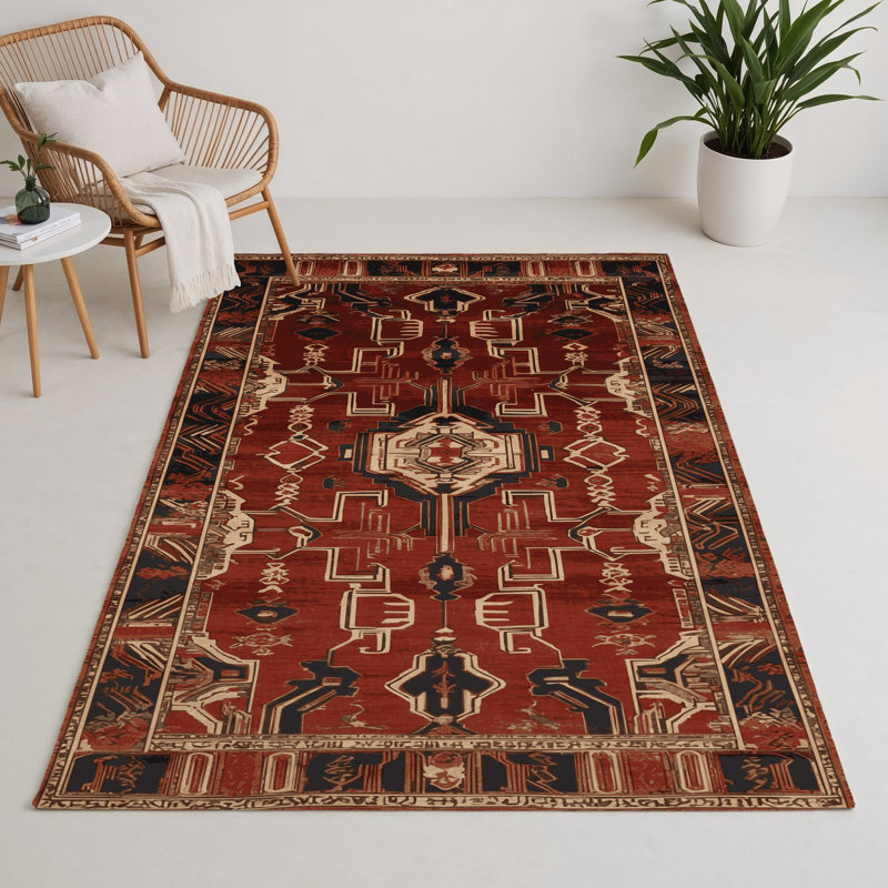 Tapis intérieur et extérieur ArtDeco, Rectangle 5 pi x 7 pi