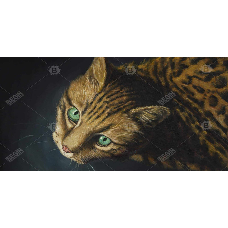Bengal cat - 15.75"x31.50" Desk mat