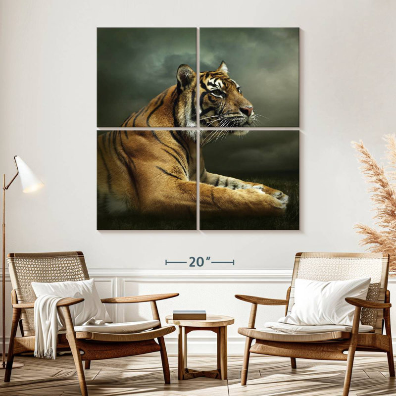 Brampt Stoic Tiger, 57" H x 57" W