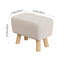 41cm Wide Rectangle Solid Colour Footstool Ottoman