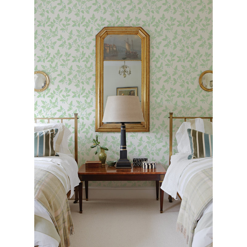 Rouleau de papier peint L 33 pi x l 20,5 po Dowlin, Vert clair