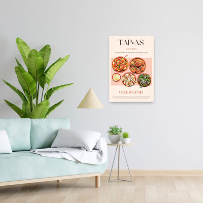 Flavorful Spanish Bites Colorful Vintage Architecture Wall Art