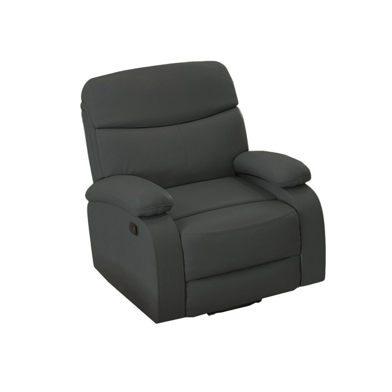 Fauteuil inclinable Sejal, Similicuir gris foncé