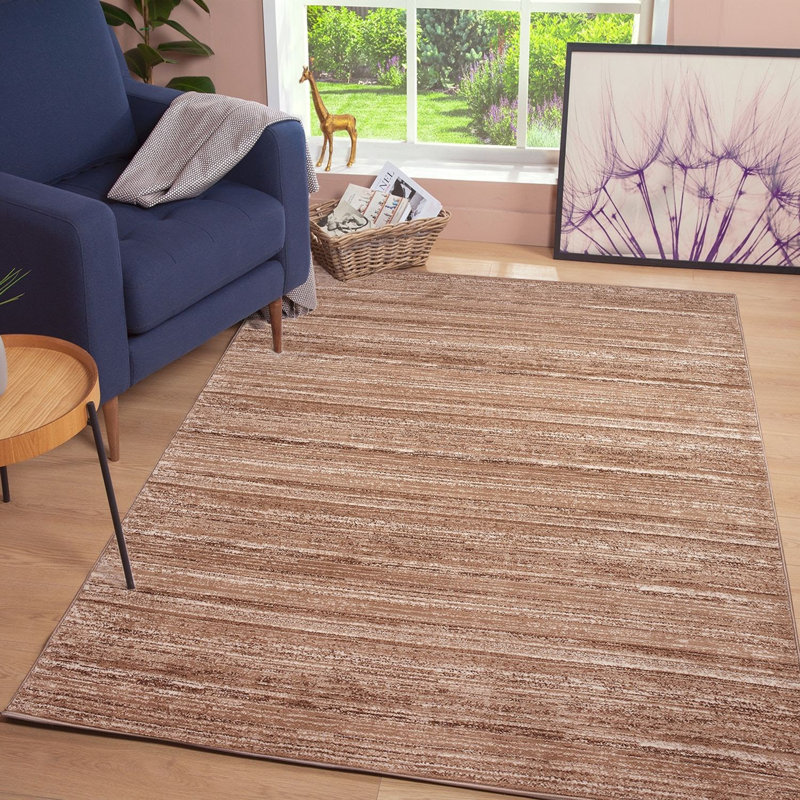 Tapis brun clair, Rectangle 5 pi 3 po x 7 pi 3 po