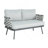 Mariano Steel 4-Pieces Coversation Set, Grey-440988996-440988995