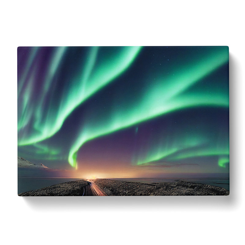 Incredible Northern Lights - Wrapped Canvas, 35cm H x 50cm W x 3cm D