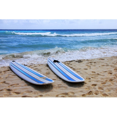 " Surfboards At Beach " by Sansara