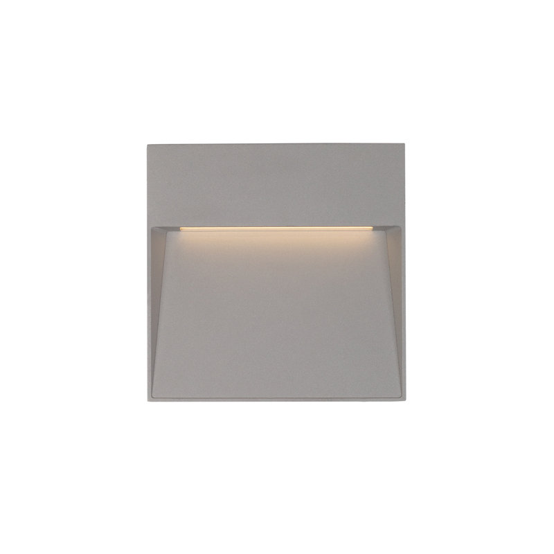 Casa LED Wall Light, Gray, 4.5" H x 4.5" W x 1" D
