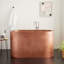 Raksha 60" Double-Wall Copper Soaking Tub with Included Overflow Drain-1515510100