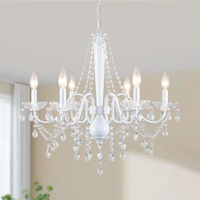 6 - Light Modern Farmhouse Dimmable Candle Style Classic / Traditional Empire Chandelier