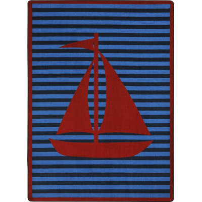 Following Seas Striped Indoor Rug