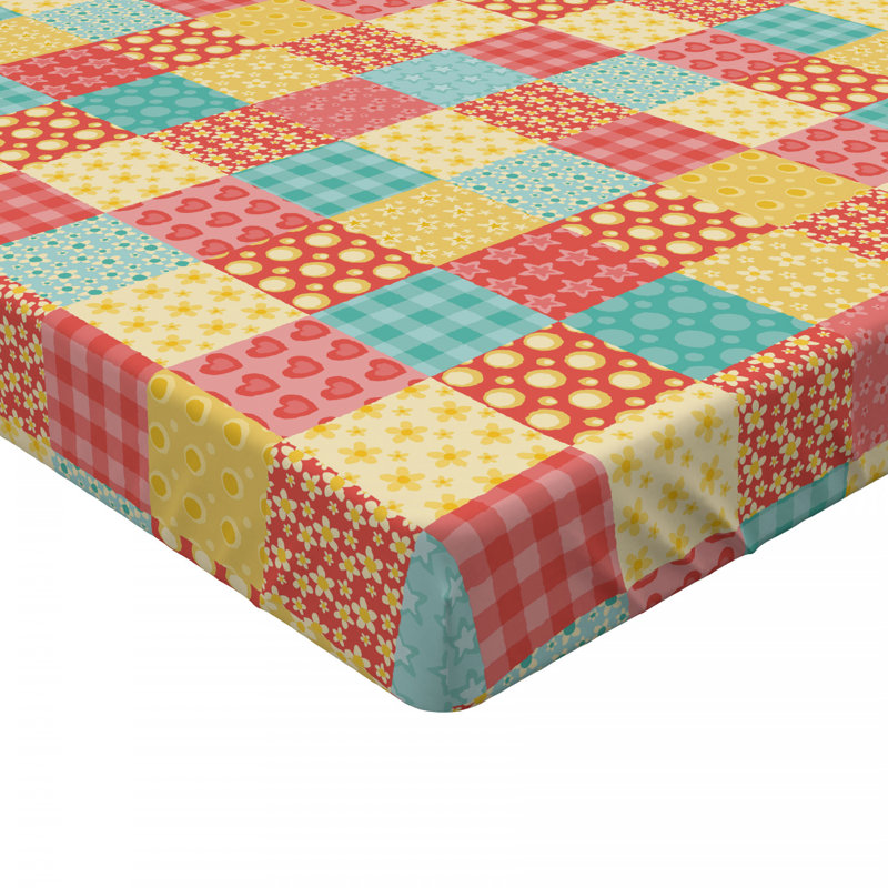 Microfiber Geometric Fitted Sheet, Full Fitted Sheet