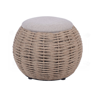 Bayou Breeze Natural Woven Ottoman with Storage by Bayou Breeze