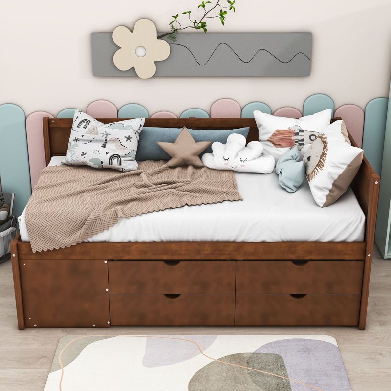 Nagako Wood Daybed, Twin, Walnut