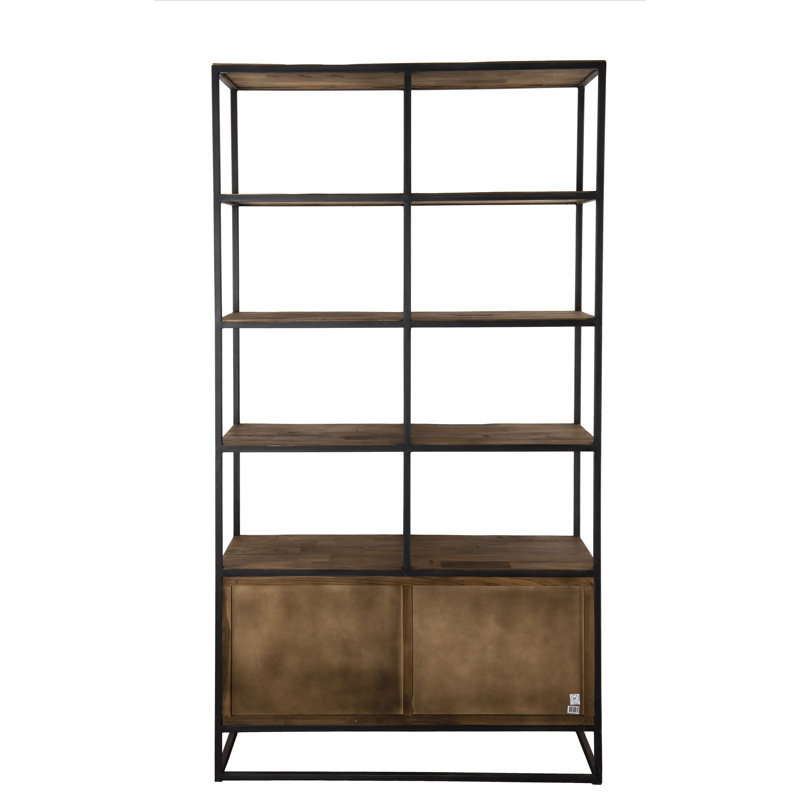 Marlow 210cm H x 110cm W Steel Standard Bookcase