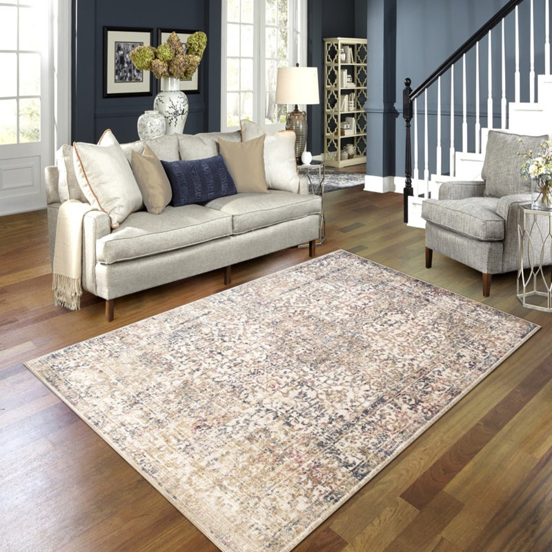 Tapis rectangulaire Jeanea, Rectangle 5 pi 3 po x 7 pi 9 po