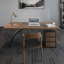 Bureau d'ordinateur en fer massif avec tiroirs Ironwork-909096475