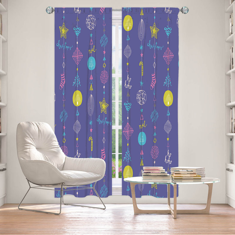 Paire de rideaux obscurcissant en polyester Harrop, L 20 po x L 52 po