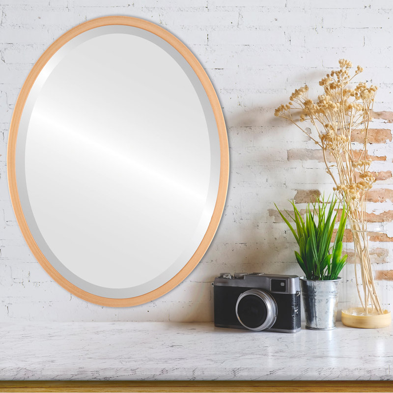 Miroir biseauté Javion, Peinture dorée, H 21,12 po x l 25,12 po
