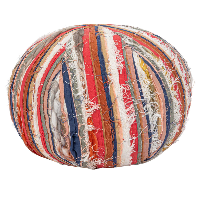  Striped Cotton Throw Pillow