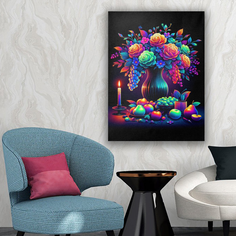 Peinture décorative sur toile, 27.6" H x 19.7" W