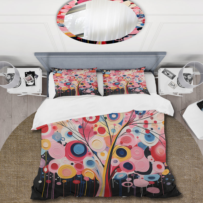 Ensemble de housse de couette Fantasy Floral, Housse de couette pour très grand lit