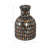 Glass Vase Glam Decorative Accent with Mosaic Detail for Modern Glam Aesthetic Interior Style Contemporary Sleek Glamorous Statement Artful Unique Textured Sculptural Curved Form-2111244293-2111244290