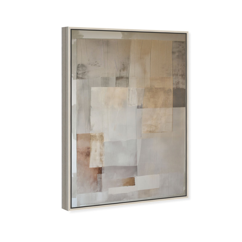 Dustveil (II) Canvas Abstract Print by Oliver Gal, Black Frame, 10 x 15, 46"H x 31"W, Silver Frame