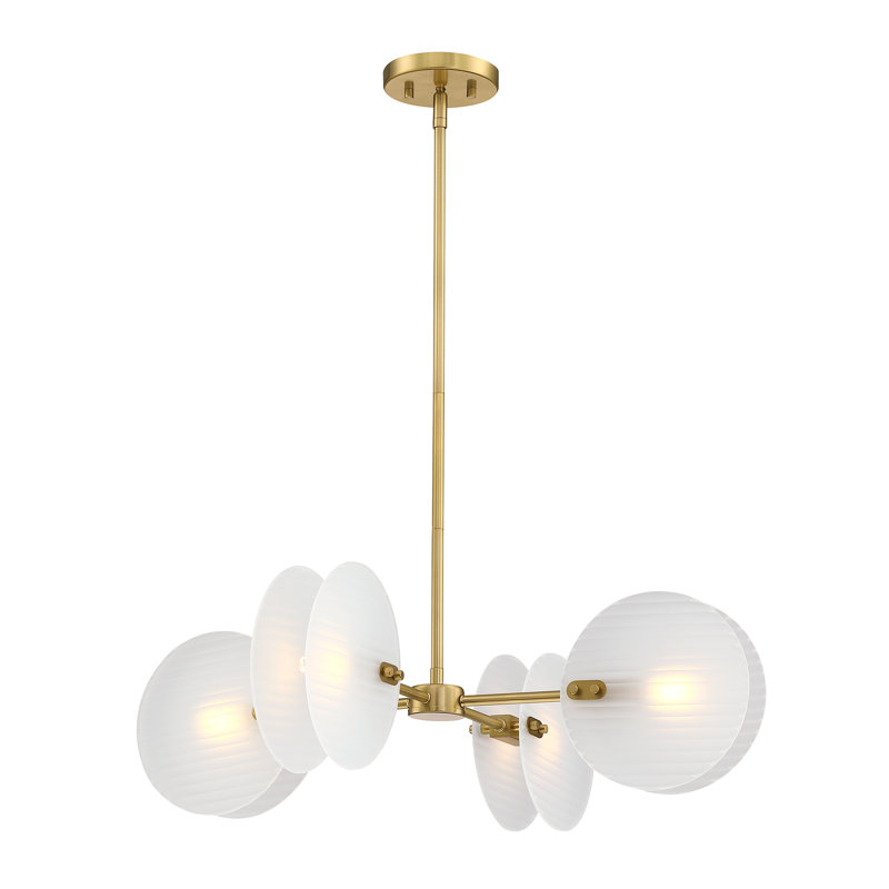 Klorissa 4 - Light Steel Dimmable Round / Oval Chandelier