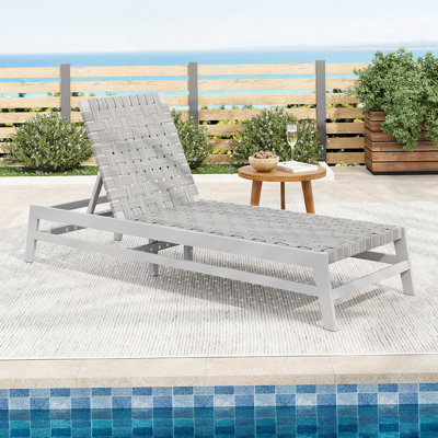Chaise longue d'extérieur en corde