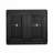 Mid Century Modern Fluted Hollowed Out Sideboard Cabinet with 2 Outlet Holes, Buffet Cabinet with Storage, Black Storage Cabinet for Living Room, Entryway, Hallway, Dining Room, Kitchen-1099040590